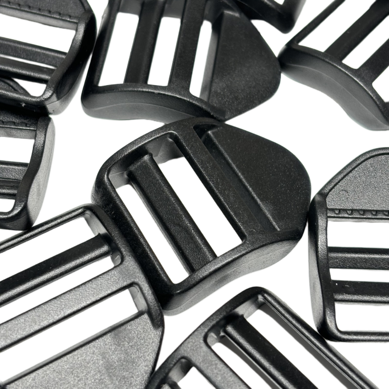 Boucles de serrage en plastique noir - 32mm