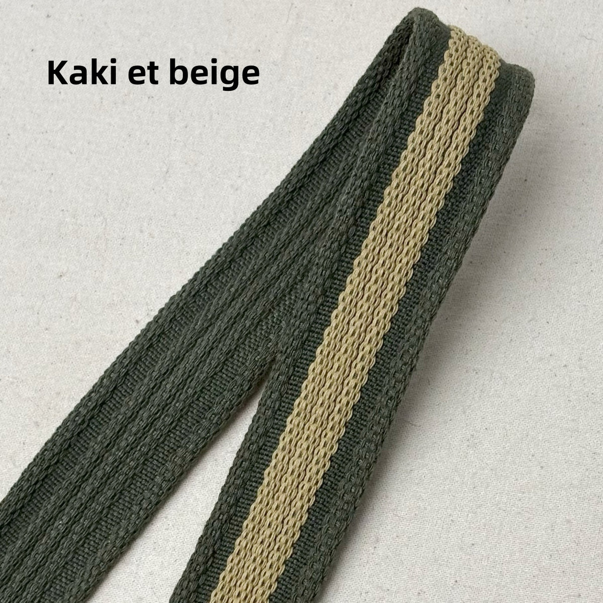 Sangles à rayures en coton polyester -Épaisseur 2,8mm - 32mm