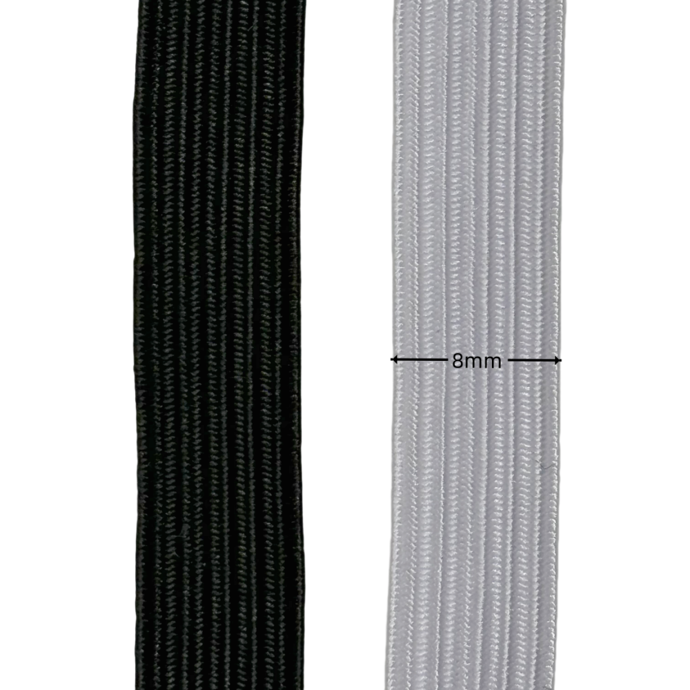 8mm de largeur - 20 mètres d'élastique de couture