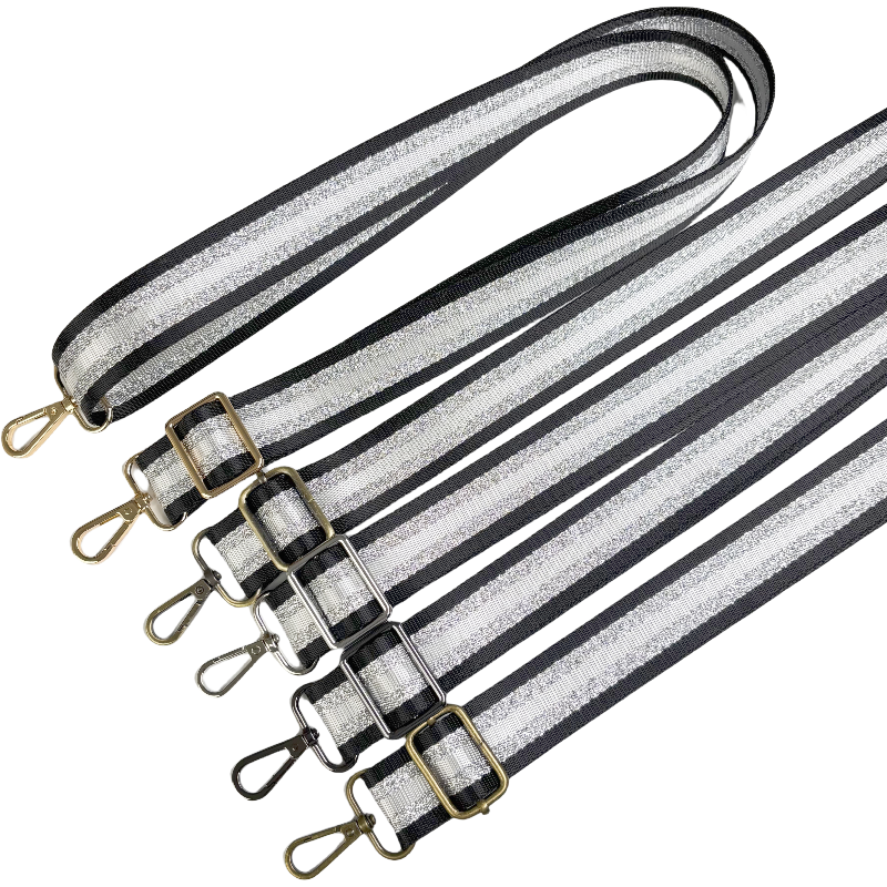 Bandoulières Réglable pour sac - Rayée Brillante - 32mm