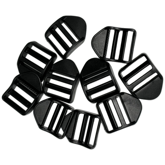 Boucles de serrage en plastique noir - 32mm
