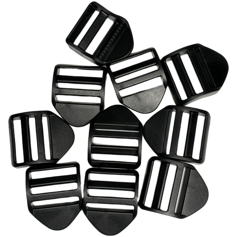Boucles de serrage en plastique noir - 38mm