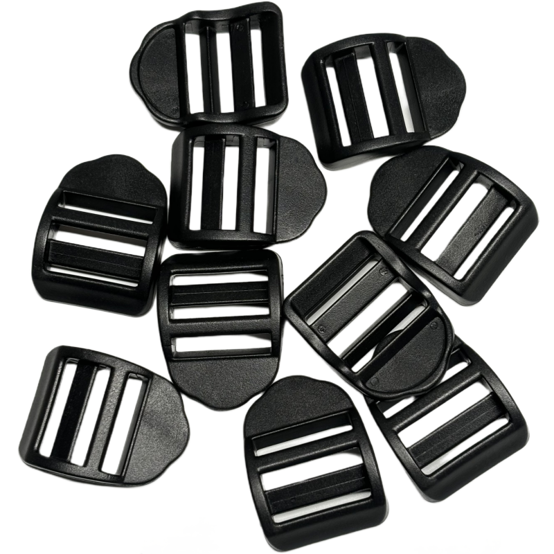 Boucles de serrage en plastique noir - 25mm