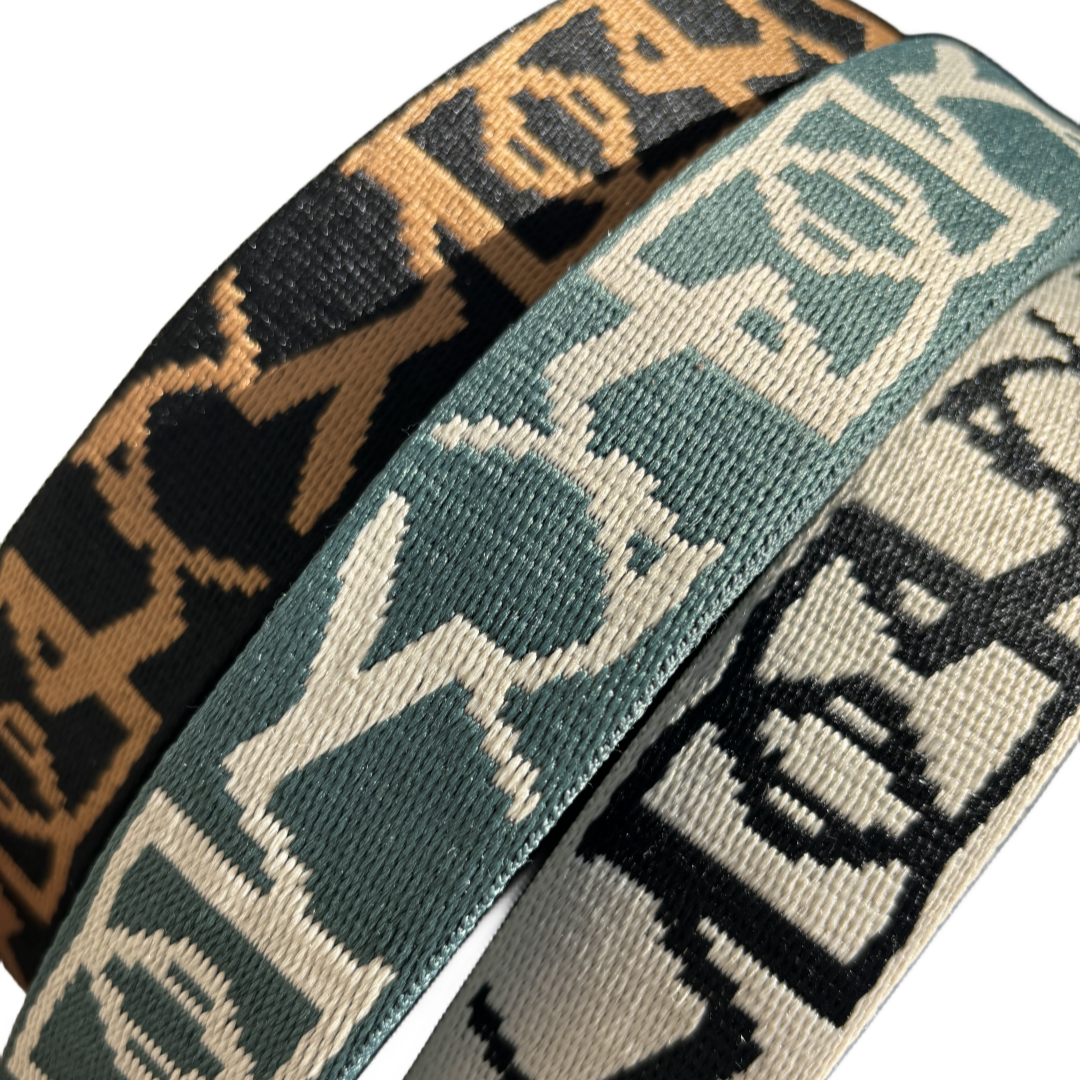 Sangles jacquard - Épaisseur 1,5mm - 38mm
