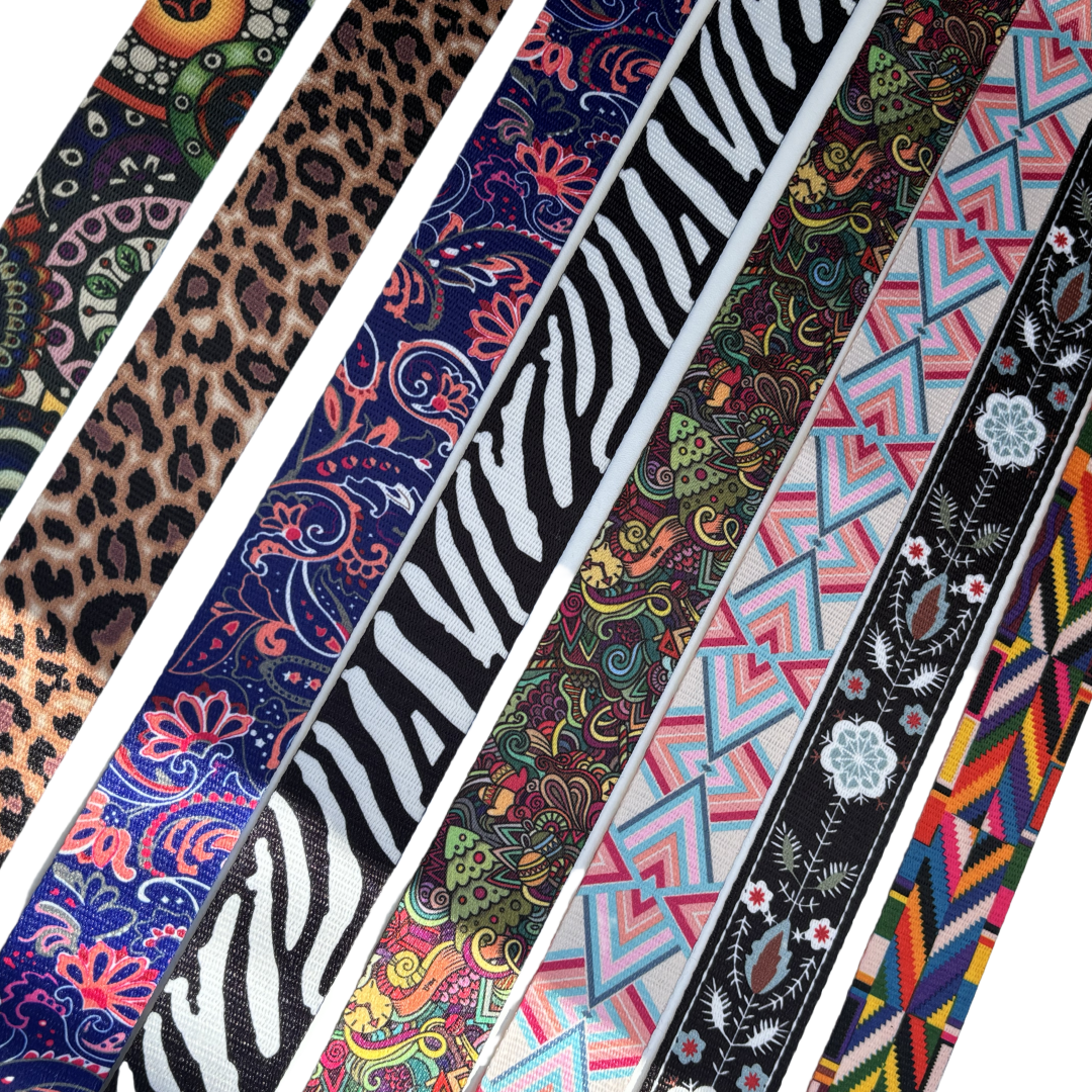 Sangles à motifs en 38mm - Multicolore - Épaisseur 1mm