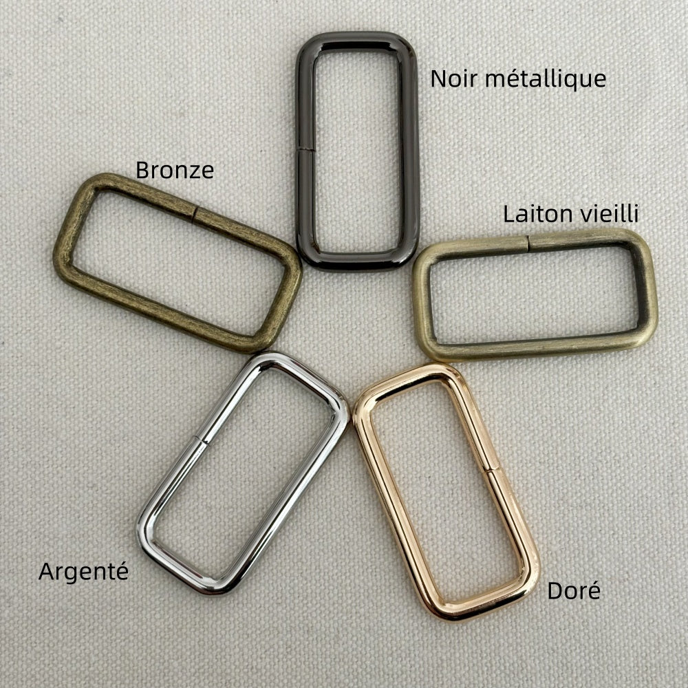 Anneaux rectangulaire en métal - 38mm