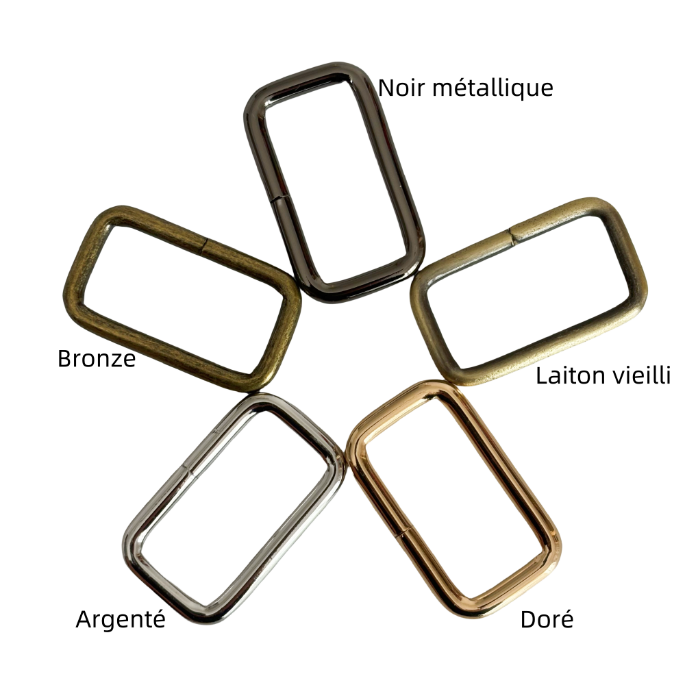 Anneaux rectangulaire en métal - 32mm
