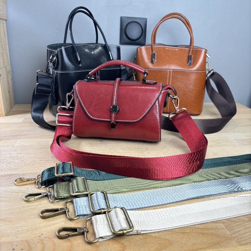 Bandoulières réglable pour sac - à chevrons de couleur unie- 38mm