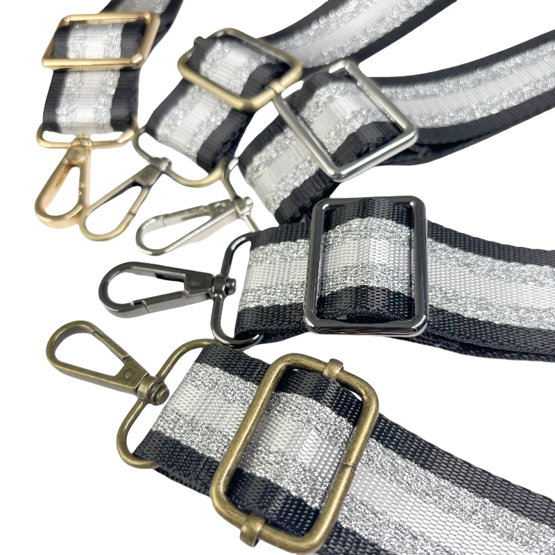 Bandoulières Réglable pour sac - Rayée Brillante - 32mm