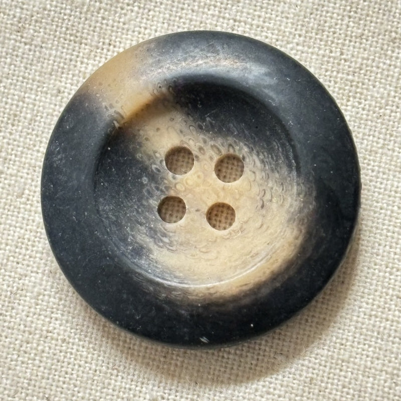 Boutons rond marron en résine 25mm/28mm/30mm - 1 pièce