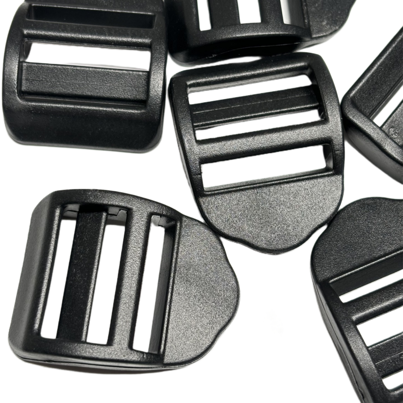 Boucles de serrage en plastique noir - 25mm