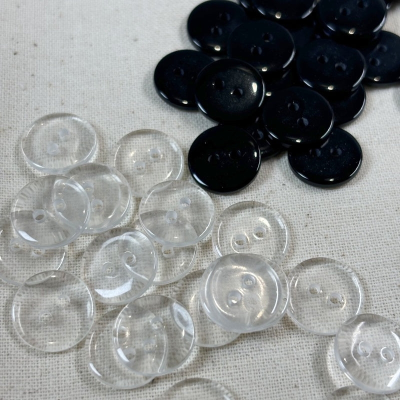 25mm de largeur - 10 mètres de Bobine élastiques réglables à boutonnière avec 40 boutons en résine