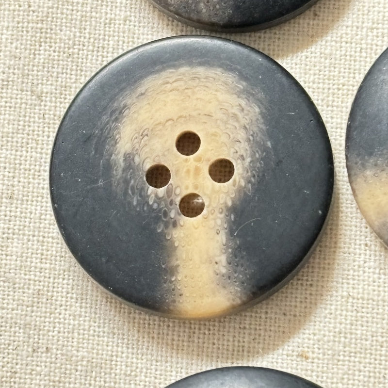 Boutons rond marron en résine 25mm/28mm/30mm - 1 pièce