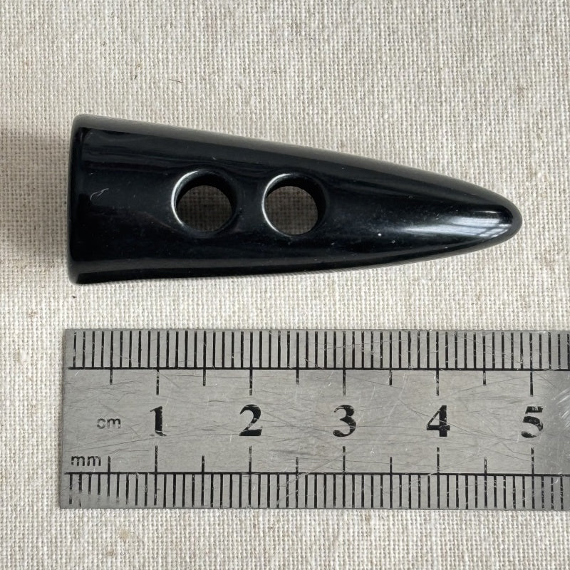 Boutons à Bascule en Corne de bœuf en résine avec 2 Trous - 1 pièce