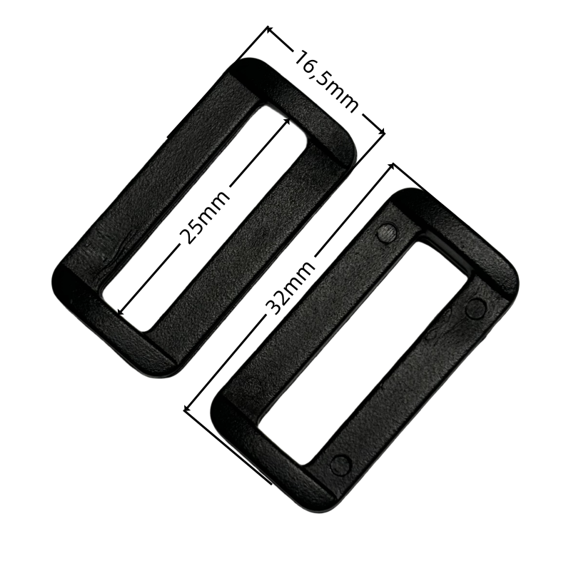 Boucles rectangulaire en plastique pour sangle - 25mm