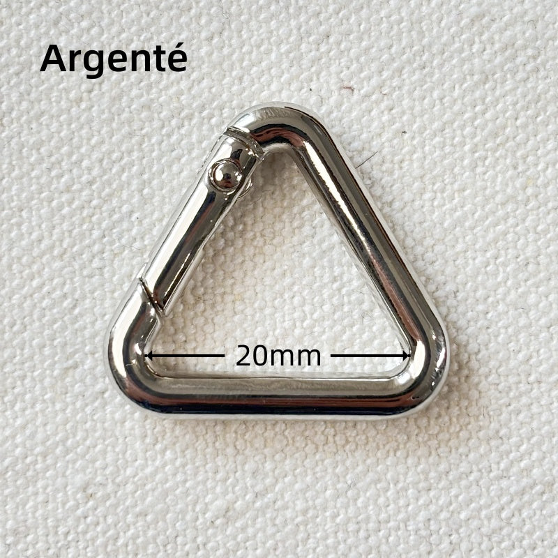 Boucles mousqueton Triangle printemp anneau en Alliage de Zinc - 20mm