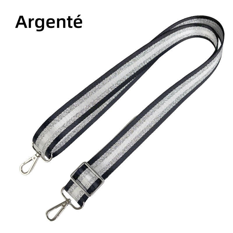Bandoulières Réglable pour sac - Rayée Brillante - 32mm