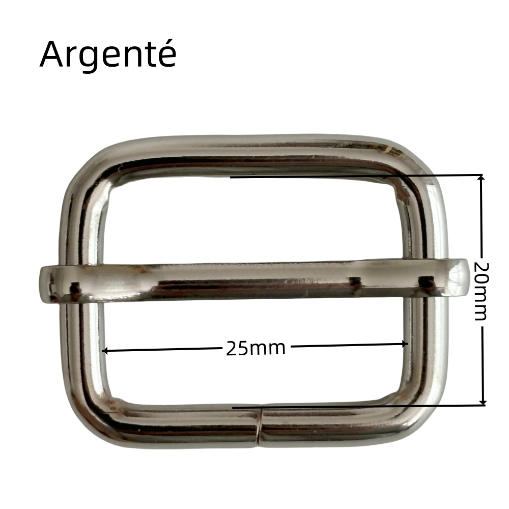 Boucles réglable en métal - 25mm