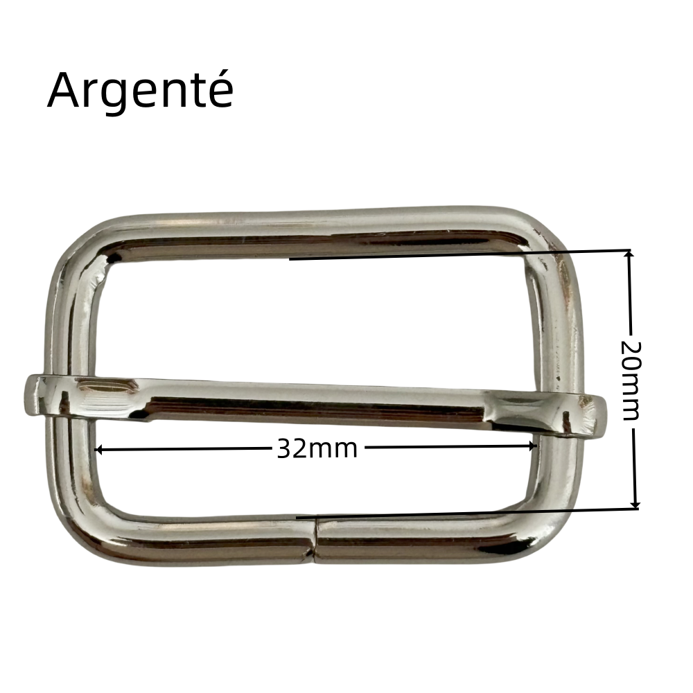 Boucles réglable en métal - 32mm