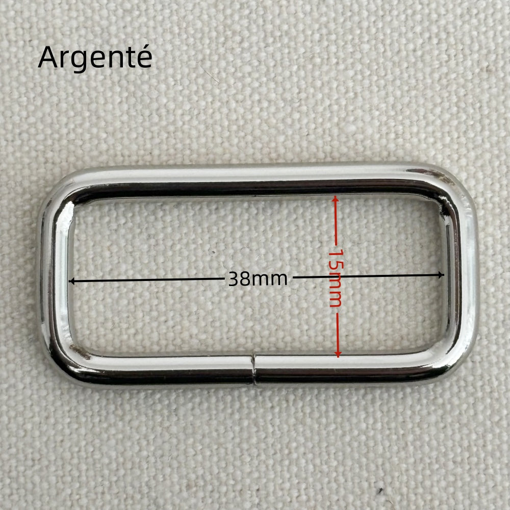 Anneaux rectangulaire en métal - 38mm