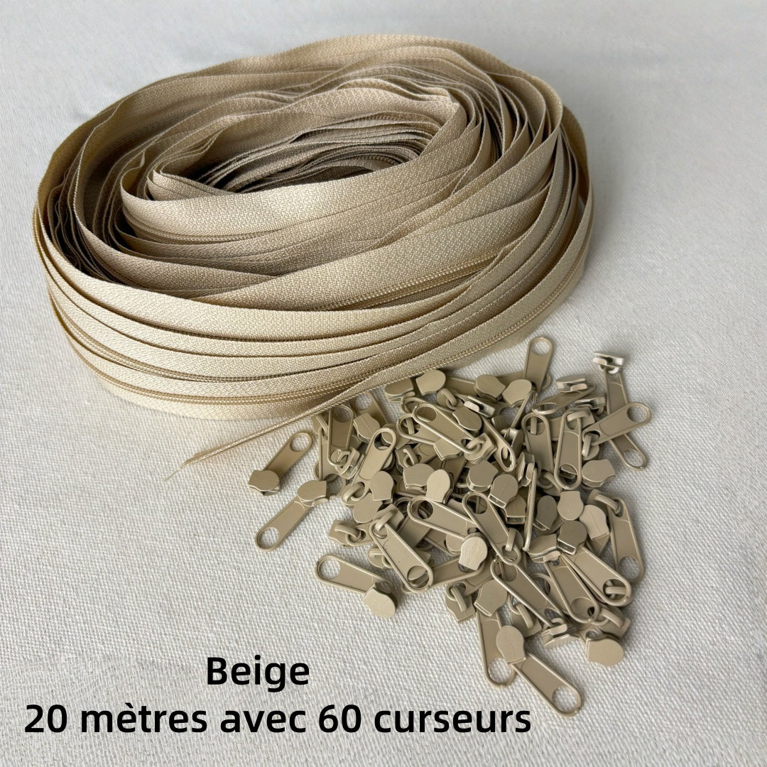 Fermetures éclair sans fin-zip - N°3