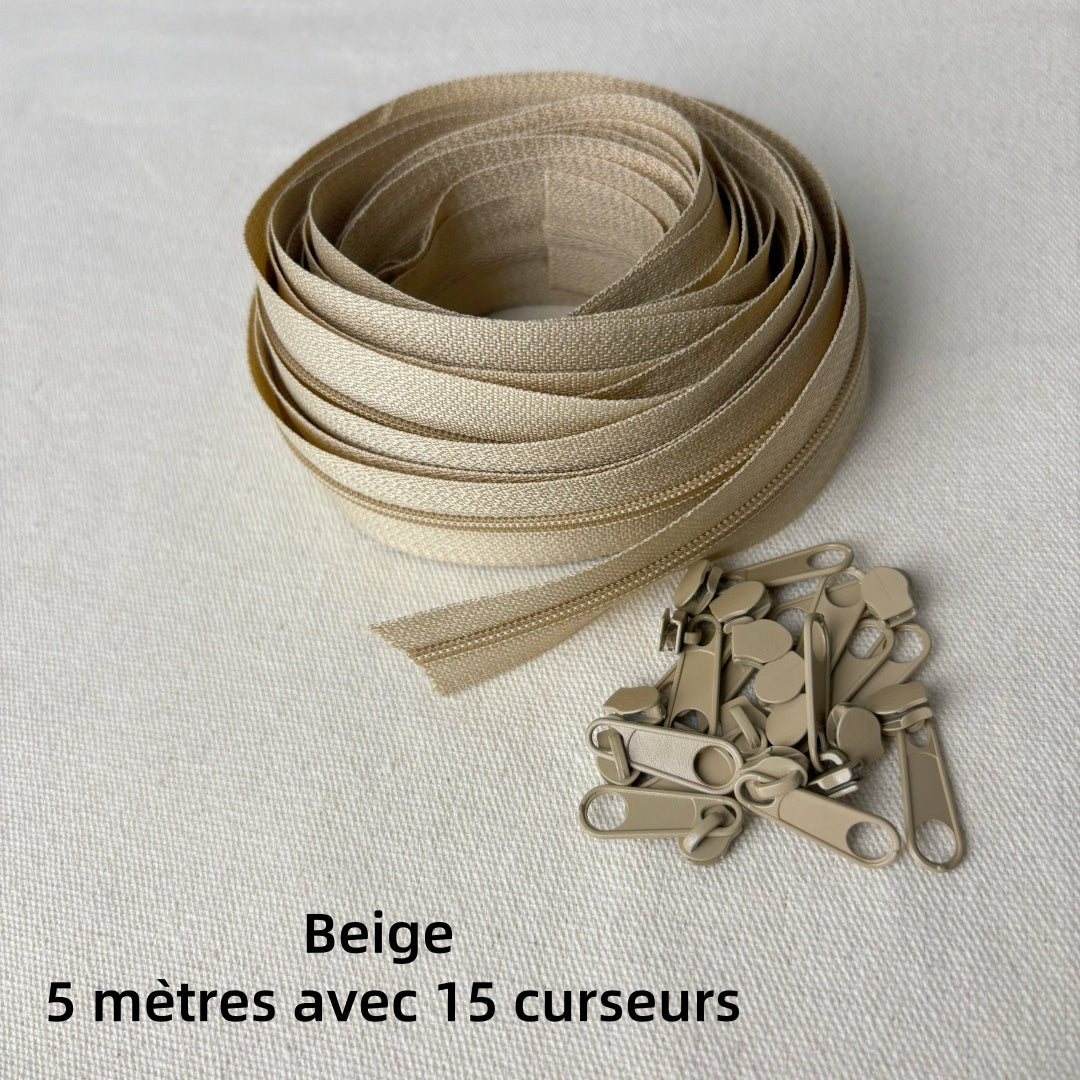 Fermetures éclair sans fin-zip - N°3