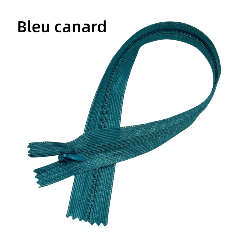 Fermetures éclair invisible fermée colorée zip en nylon pour couture - N°3 - 30cm