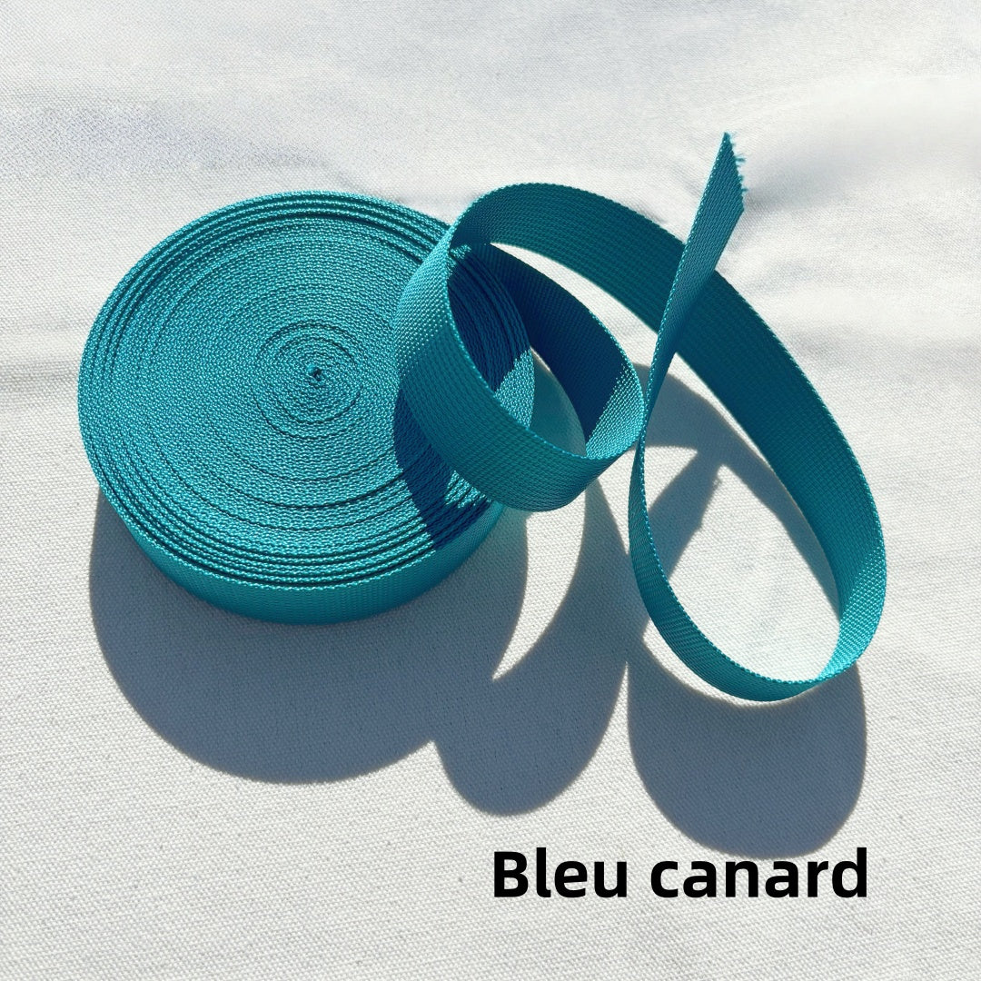 Sangles de couleur unie - Épaisseur 1mm - 25mm / 32mm / 38mm