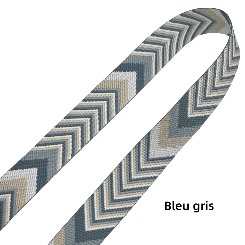 Sangles jacquard à motif de flèches - Épaisseur 2 mm - 38mm