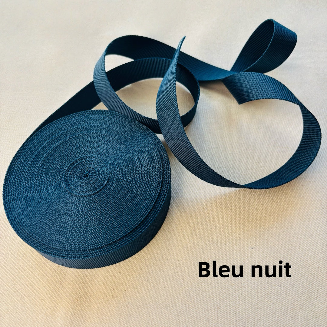 Sangles de couleur unie - Épaisseur 1mm - 25mm / 32mm / 38mm