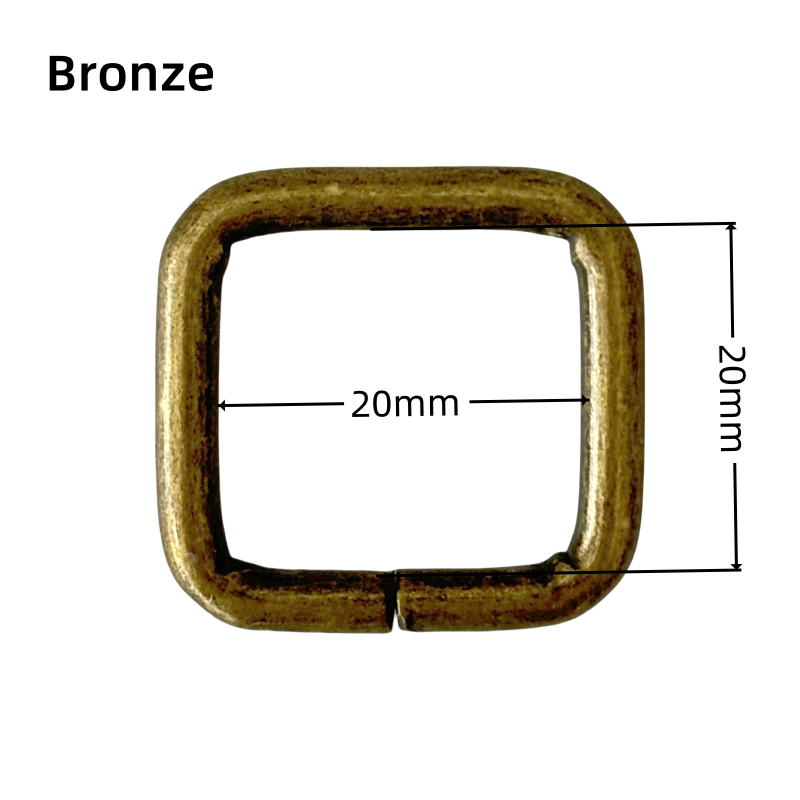 Anneaux rectangulaire en métal - 20×20mm