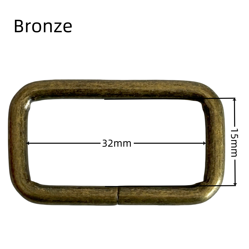 Anneaux rectangulaire en métal - 32mm