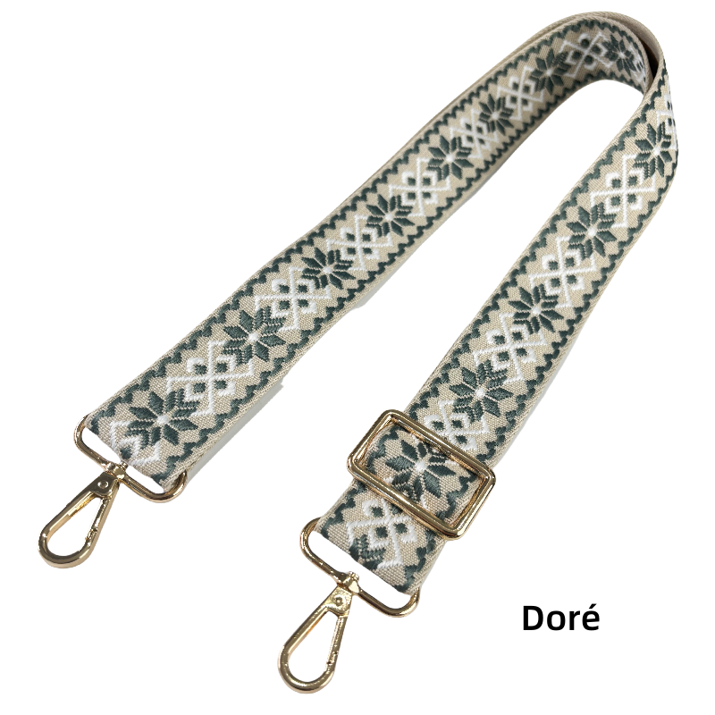 Bandoulières réglable pour sac - jacquard - 38mm