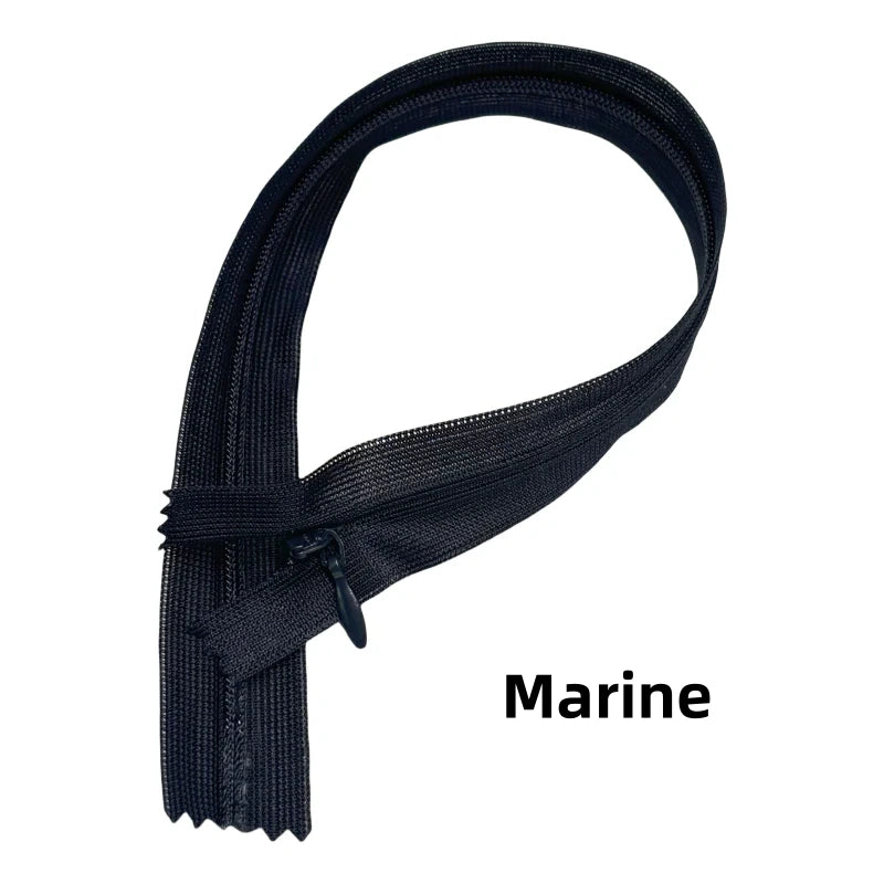 Fermetures éclair invisible fermée colorée zip en nylon pour couture - N°3 - 40cm