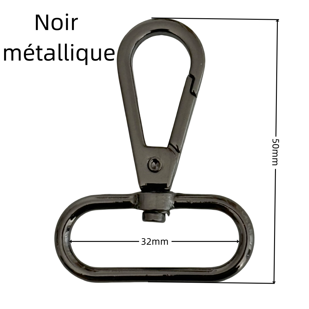 Mousquetons en métal - 32mm
