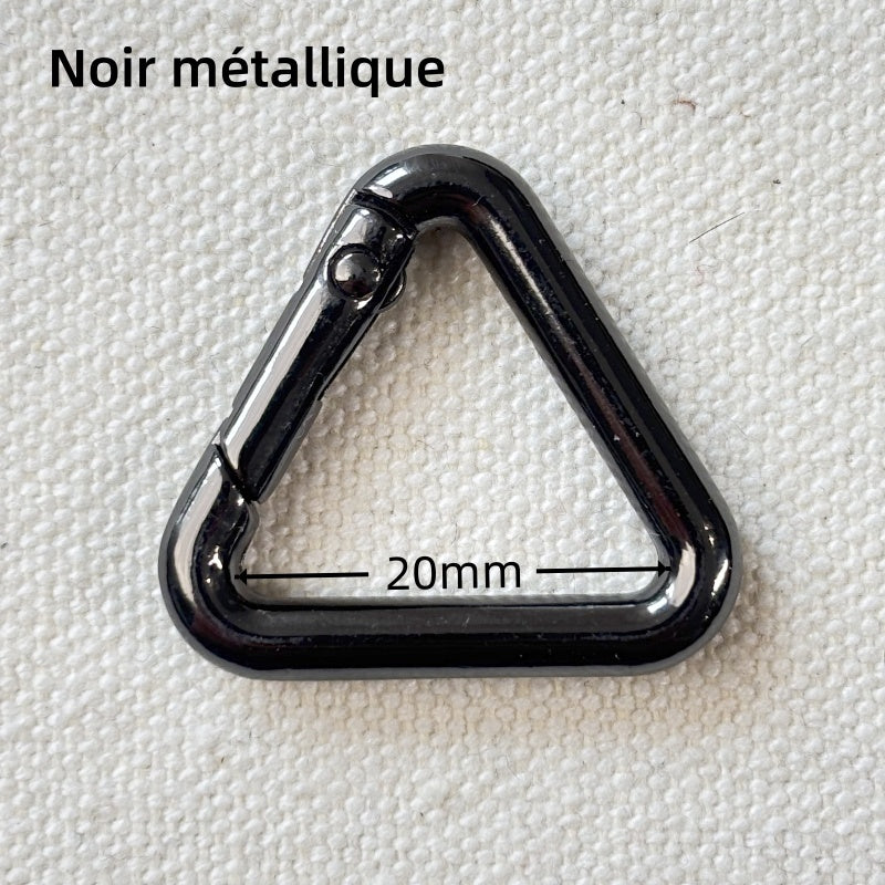 Boucles mousqueton Triangle printemp anneau en Alliage de Zinc - 20mm