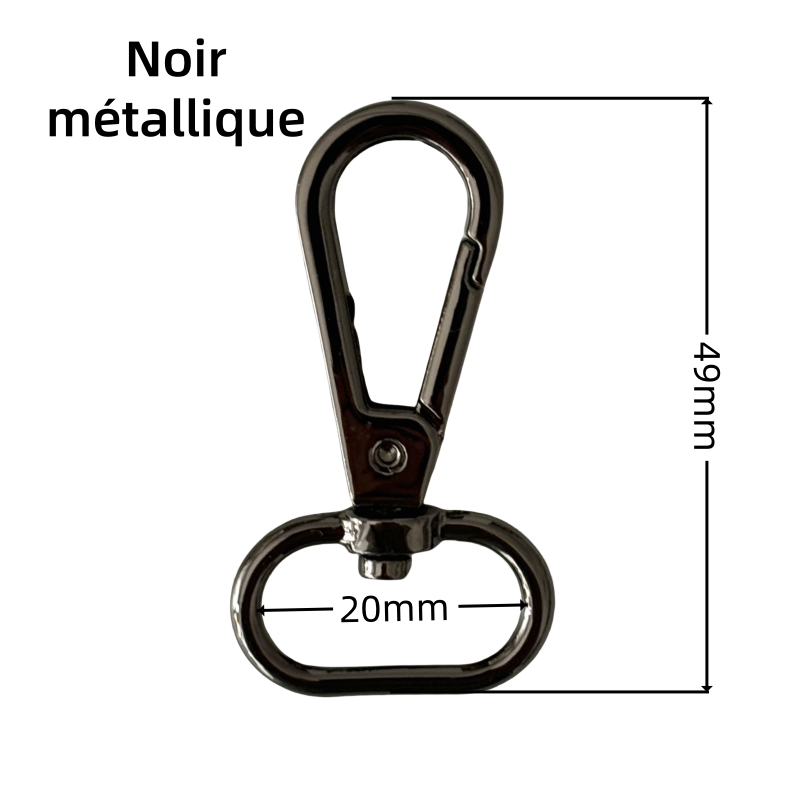 Mousquetons en métal - 20mm