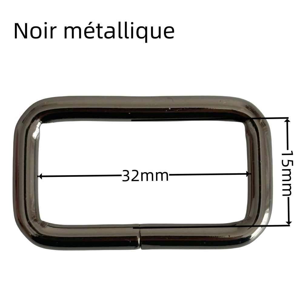 Anneaux rectangulaire en métal - 32mm