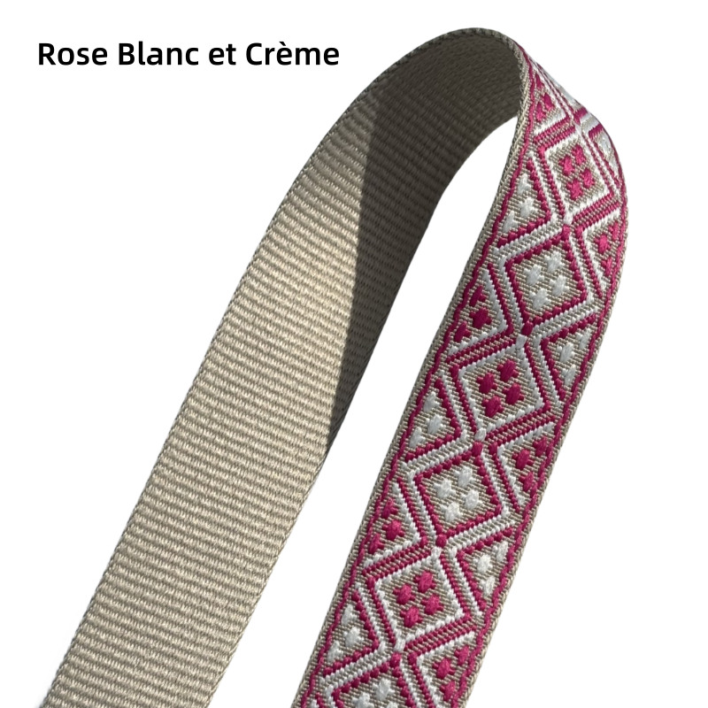 Bandoulières réglable pour sac - jacquard - 38mm