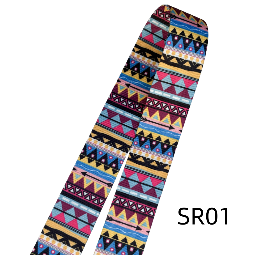 Sangles à motifs en 38mm - Multicolore - Épaisseur 1mm