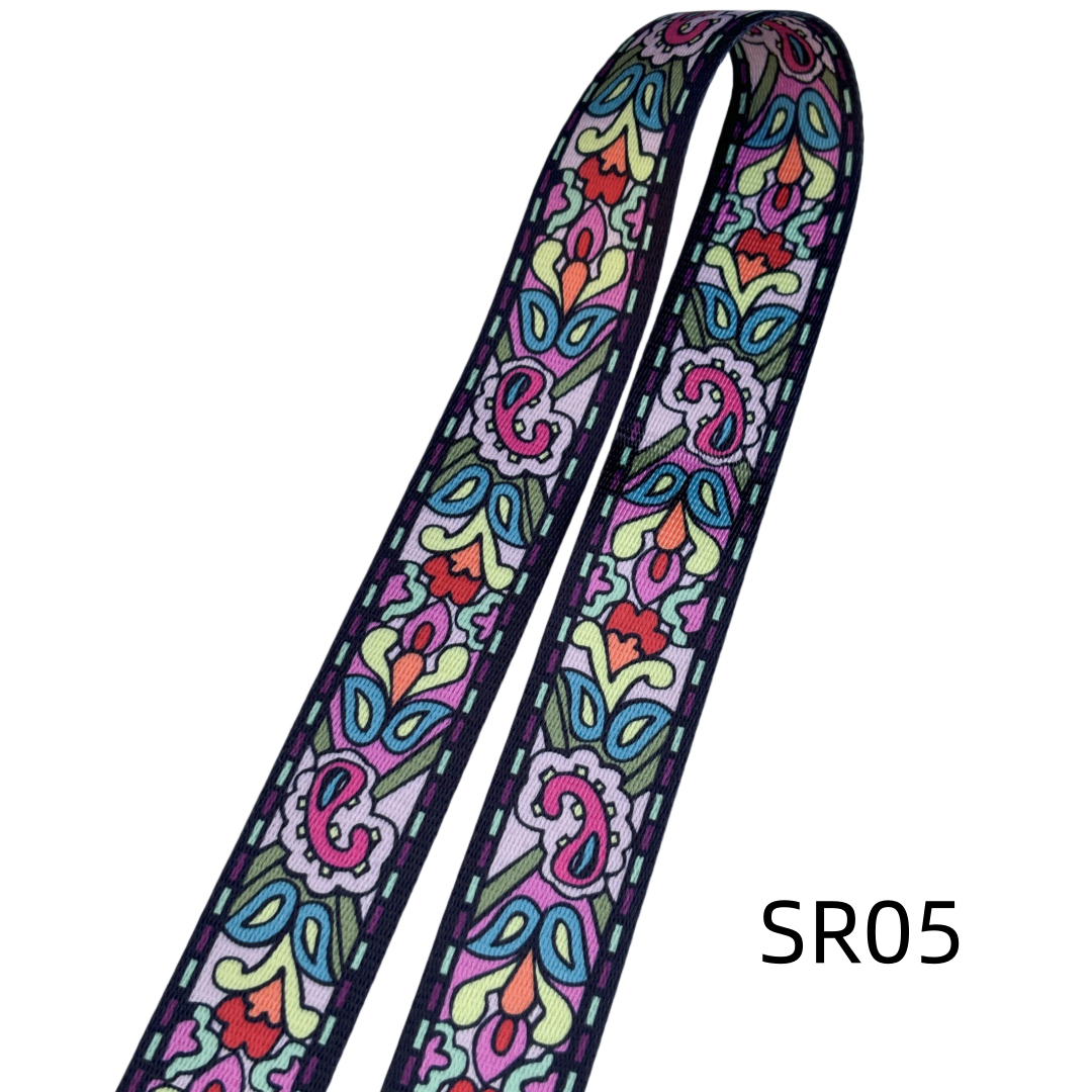 Sangles à motifs en 38mm - Multicolore - Épaisseur 1mm