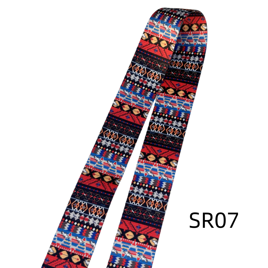 Sangles à motifs en 38mm - Multicolore - Épaisseur 1mm