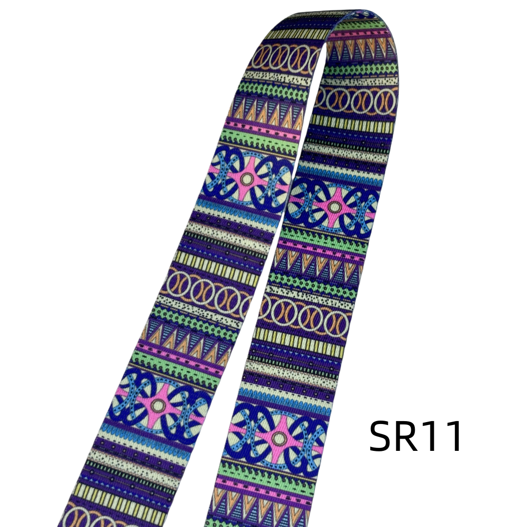 Sangles à motifs en 38mm - Multicolore - Épaisseur 1mm