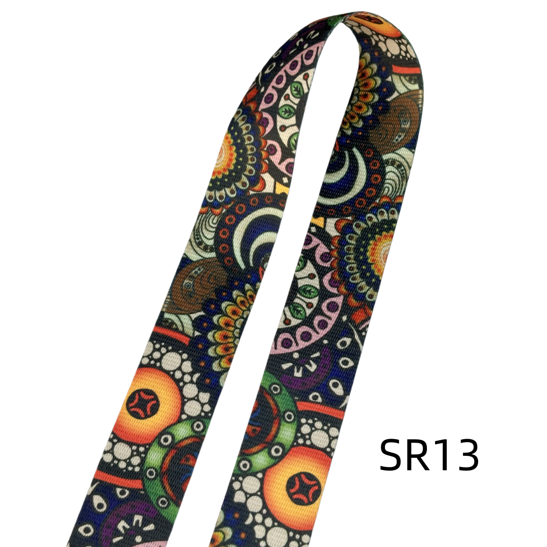 Sangles à motifs en 38mm - Multicolore - Épaisseur 1mm