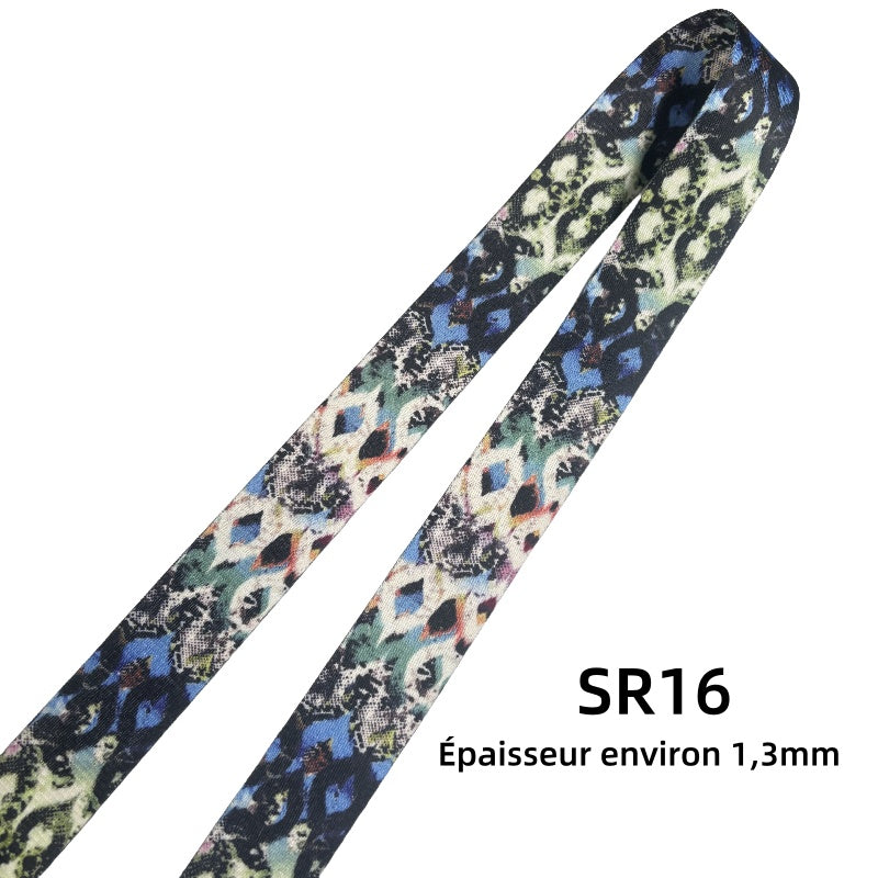 Sangles à motifs en 38mm - Multicolore - Épaisseur 1mm