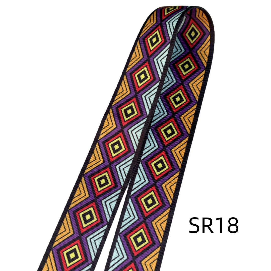 Sangles à motifs en 38mm - Multicolore - Épaisseur 1mm