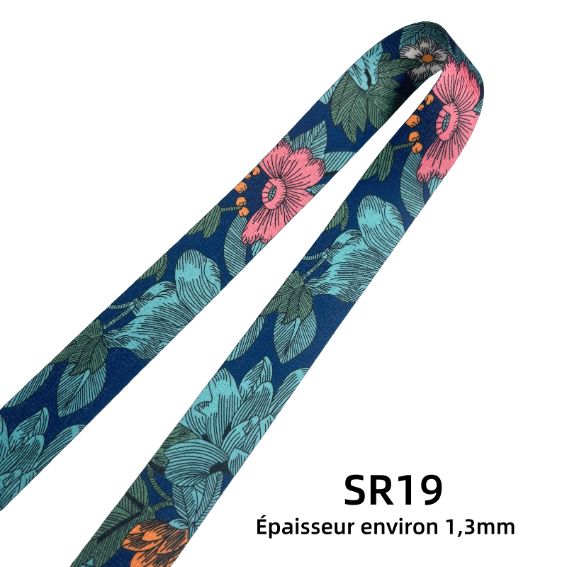 Sangles à motifs en 38mm - Multicolore - Épaisseur 1mm