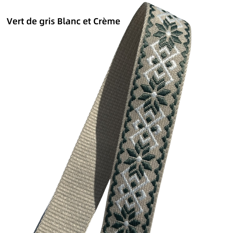 Bandoulières réglable pour sac - jacquard - 38mm