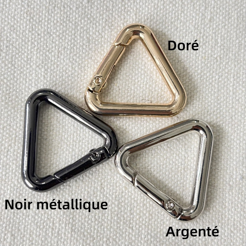 Boucles mousqueton Triangle printemp anneau en Alliage de Zinc - 20mm