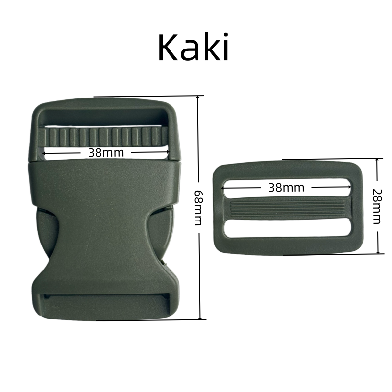 Set de Boucle clip et boucle d'échelle en plastique - 38mm